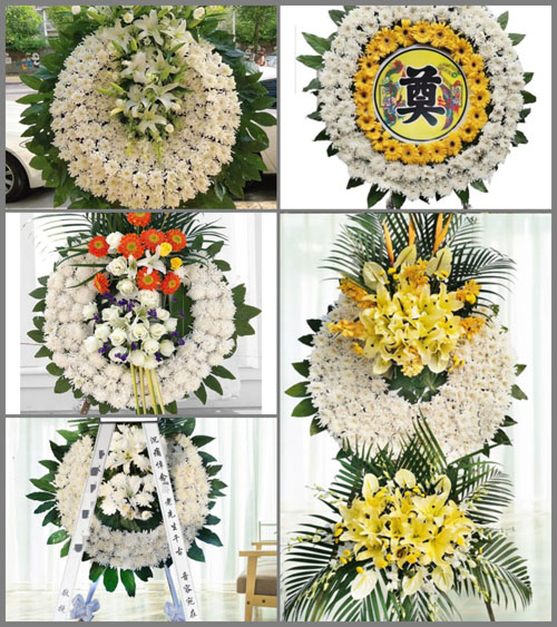 湖南永州祁阳县白水镇石山村花圈速递